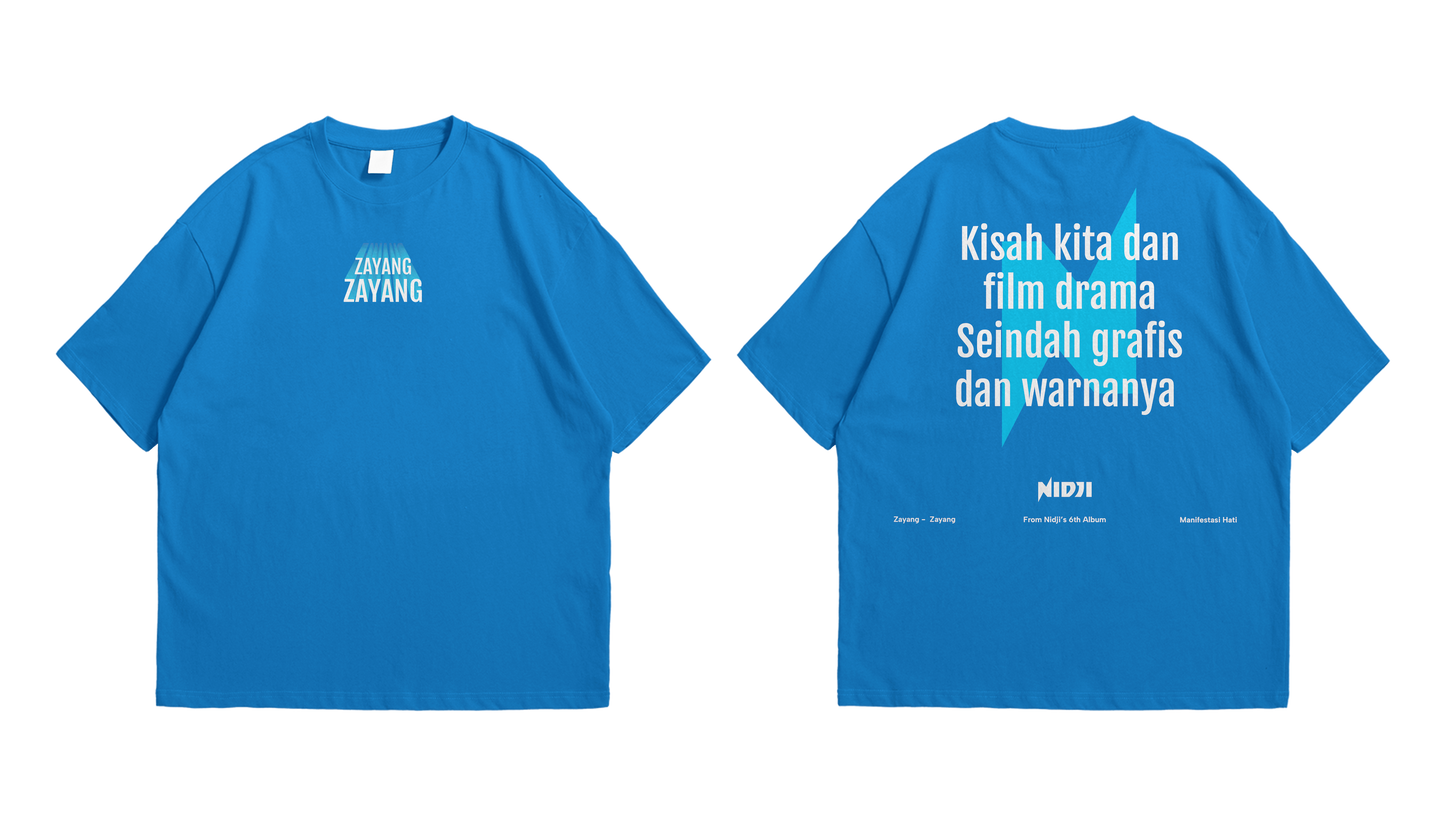 Zayang Zayang - Oversized Tshirt Steel Blue