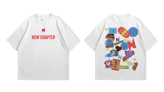 New Chapter - Oversized Tshirt White