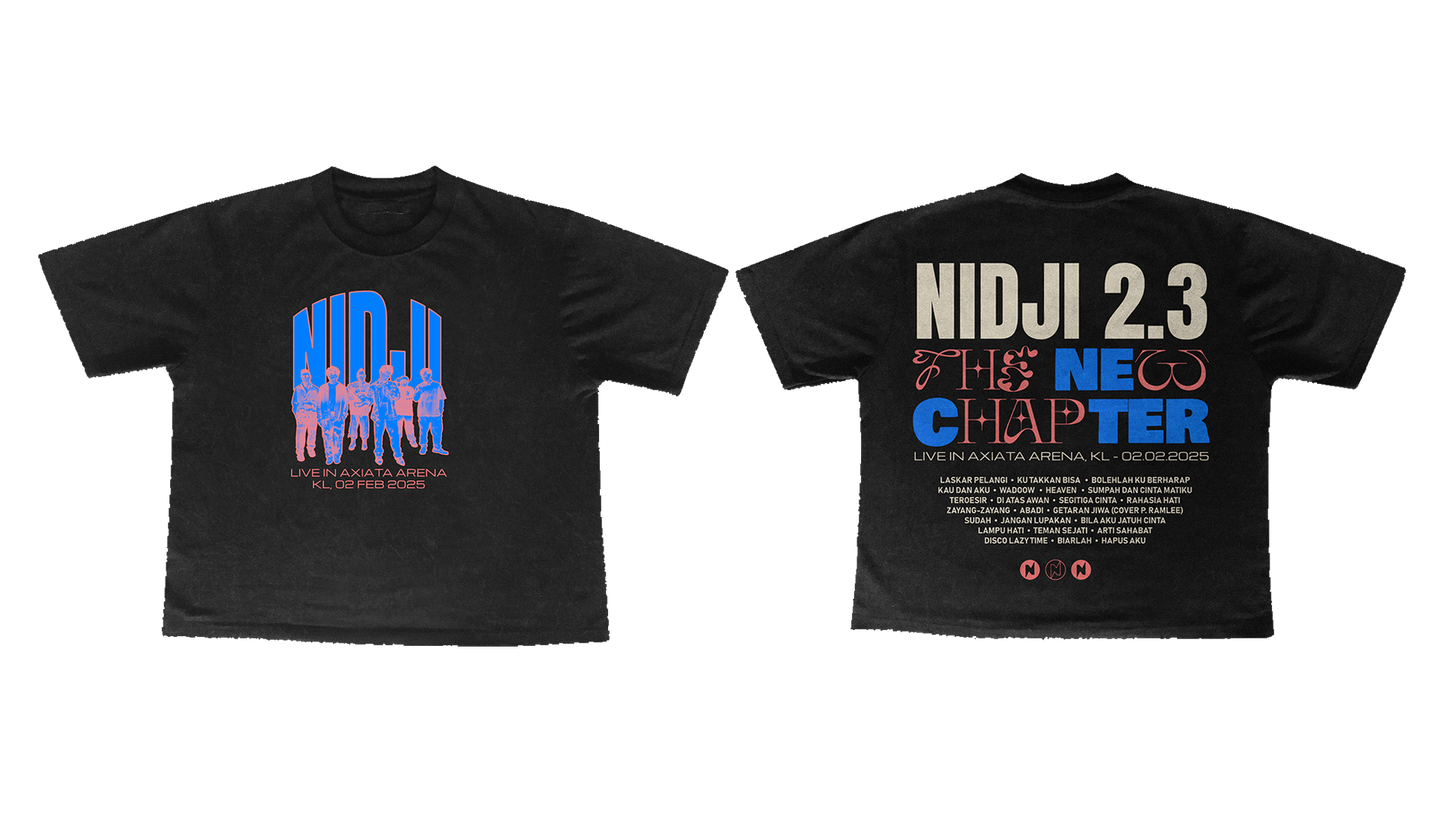 [Exclusive] Nidji 2.3 The New Chapter: First Solo Concert - Live in Kuala Lumpur Oversized T-shirt Jetblack