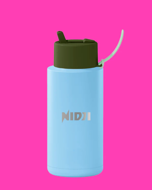 Ceramic Reusable Bottle 34oz Sky Blue