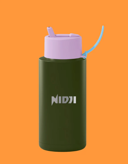 Ceramic Reusable Bottle 34oz Khaki